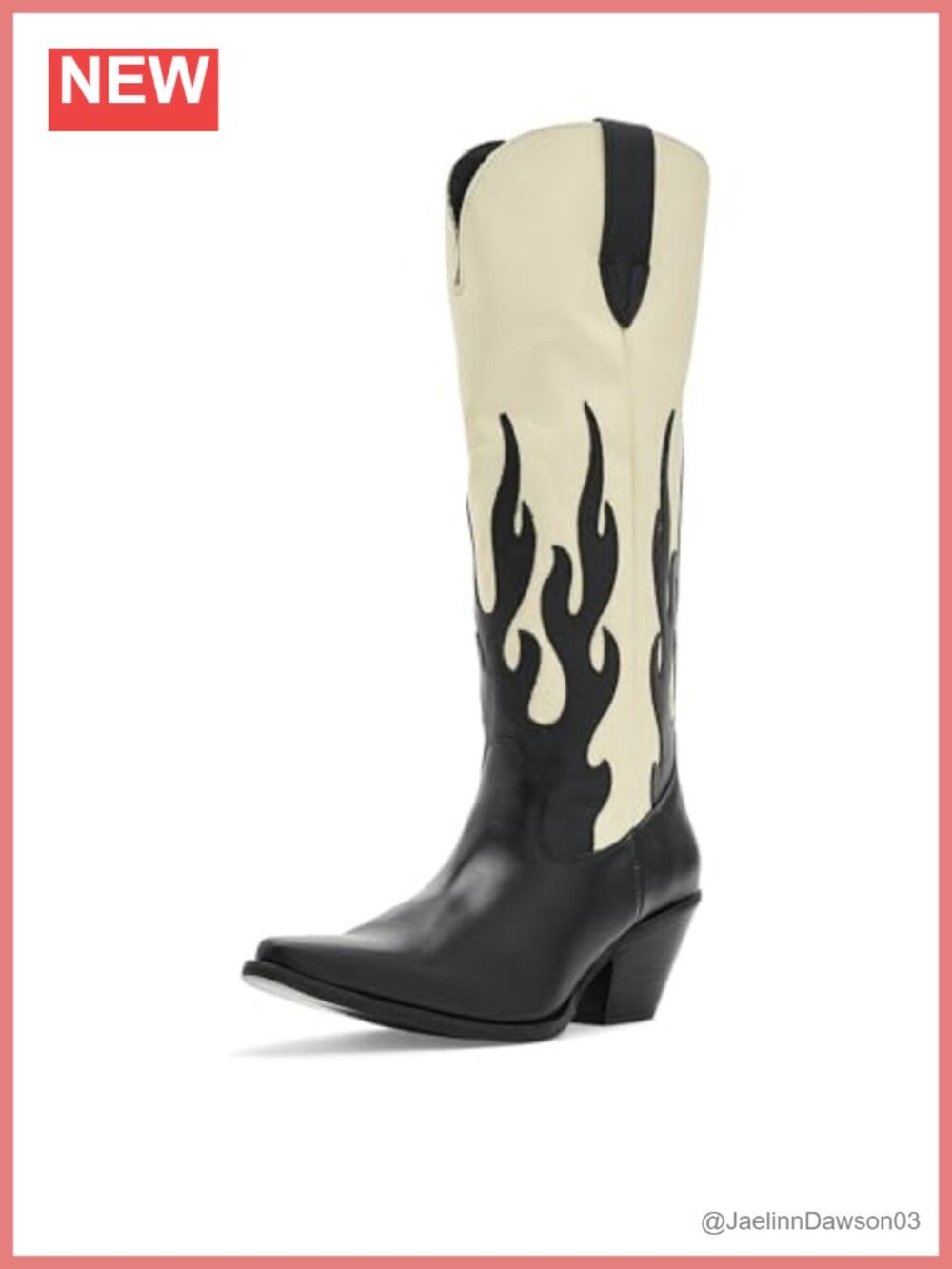 Dingo Burnin' Love Leather Knee-High Equestrian Boots Snip Toe Block Heel